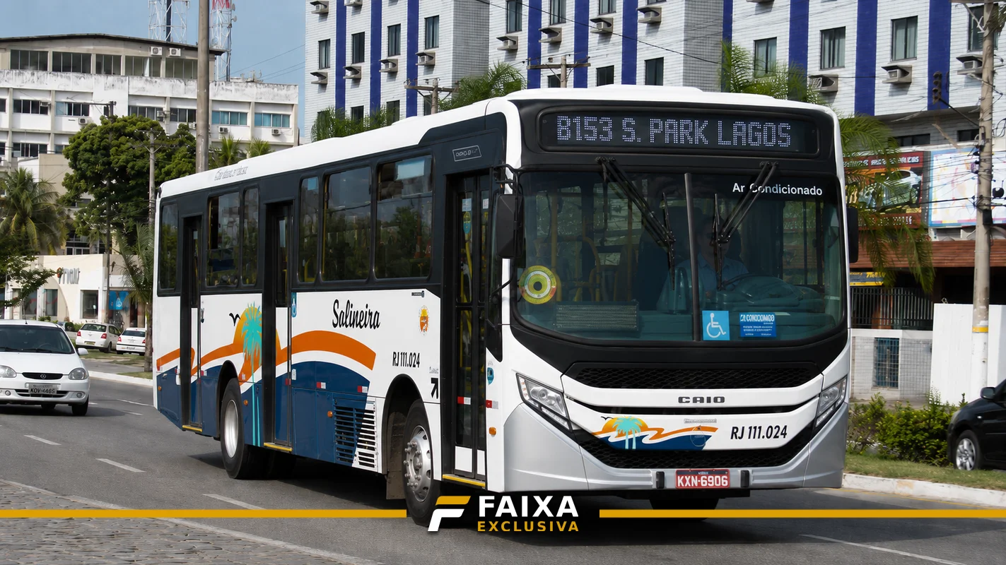 Nova linha de ônibus liga Arraial do Cabo ao Shopping Park Lagos em Cabo Frio